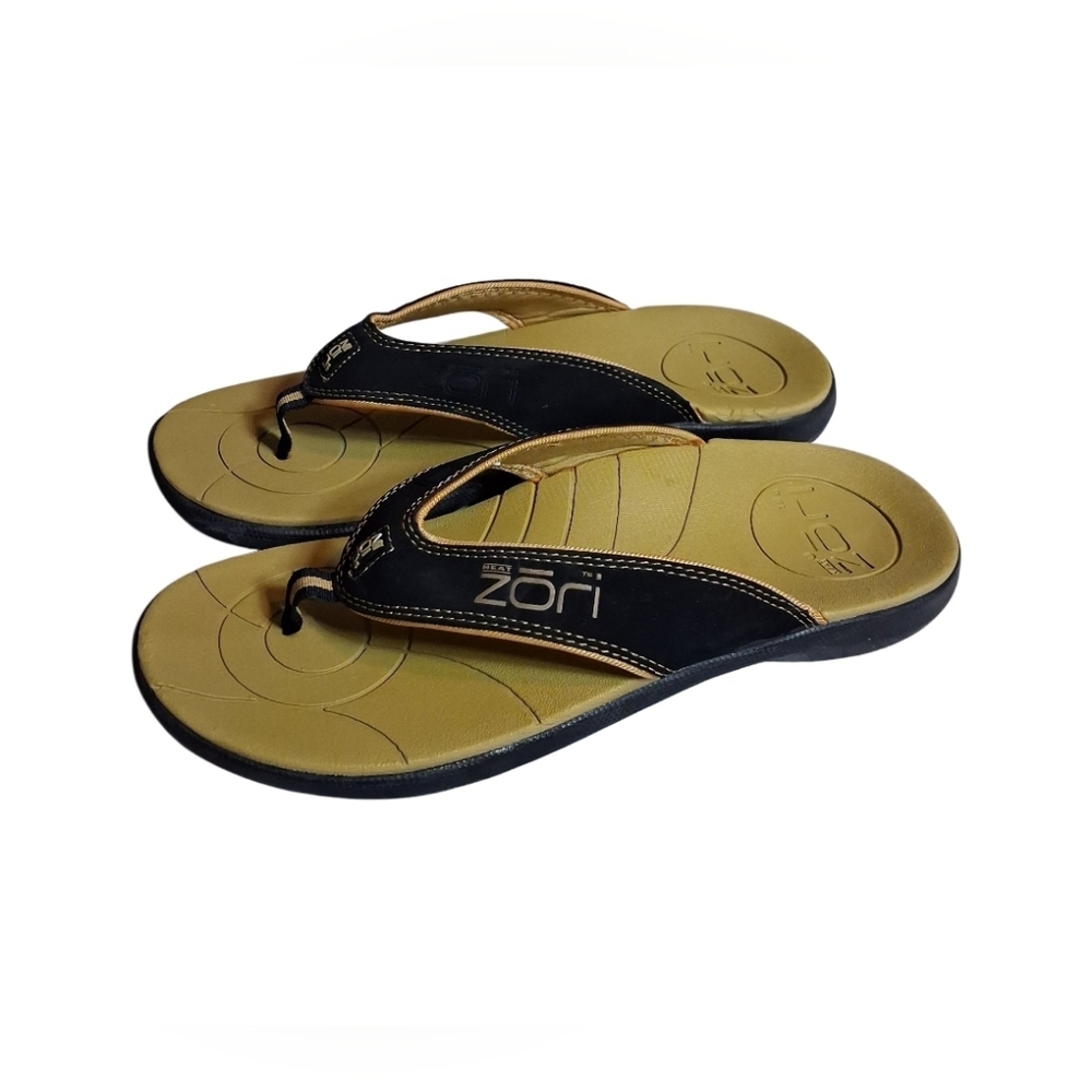 Neat Zori Slimline Orthotic Flip Flops Men Size 12 Black